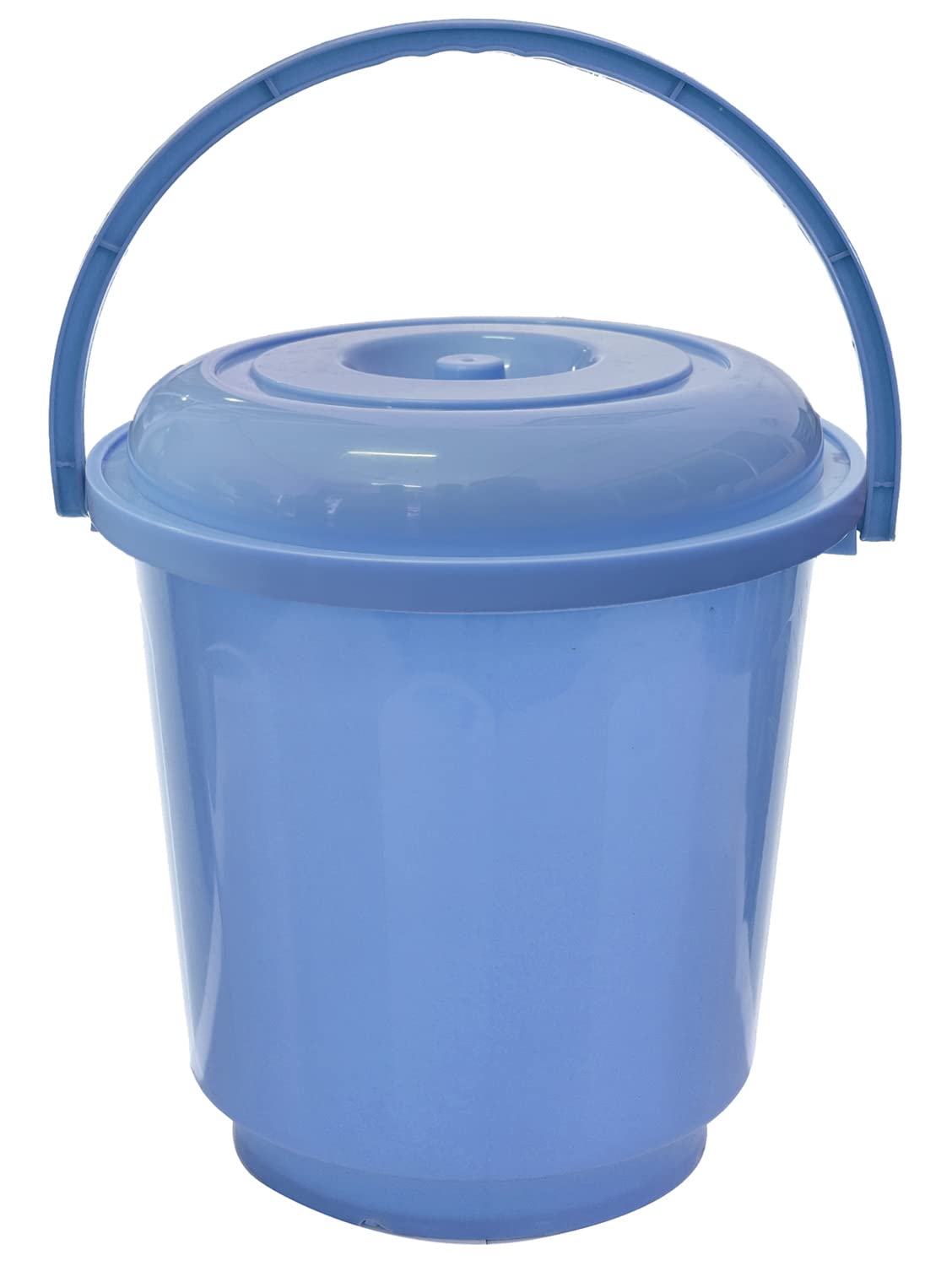 Kuber Industries Multipurposes Plastic Bucket For Bathing Home Cleaning & Storage Purpose With Lid, 16Ltr. (Blue)-47KM01173