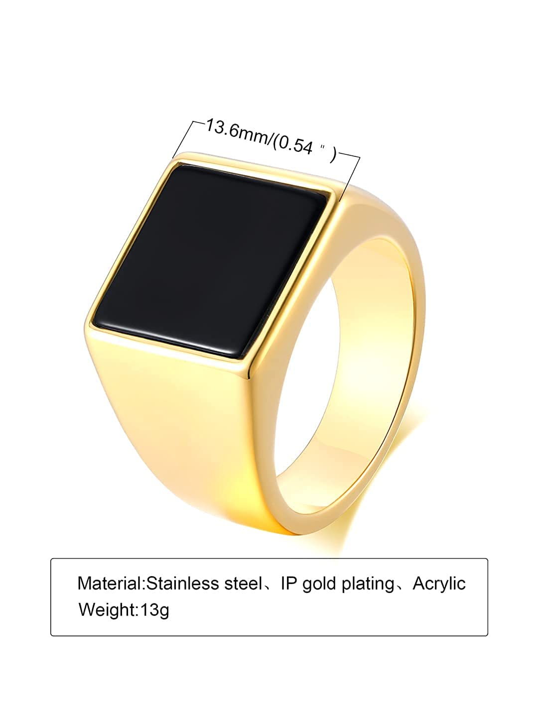 Yellow Chimes Rings for Men and Boys  Black Red Crystal Ring for Men –  GlobalBees Shop