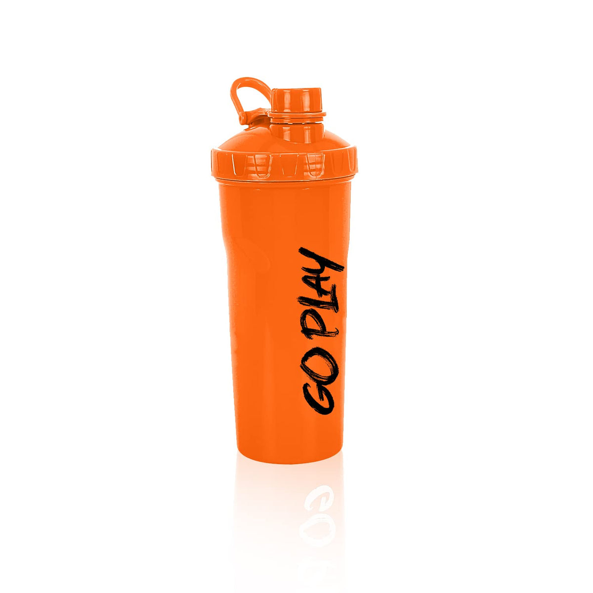 STRAUSS Aqua Shaker Bottle | 100% BPA- Free | Leakproof Shaker for Protein Shake | Ideal Pre- Post Workout Shake| For Both Men and Women | 700ml,(Orange)