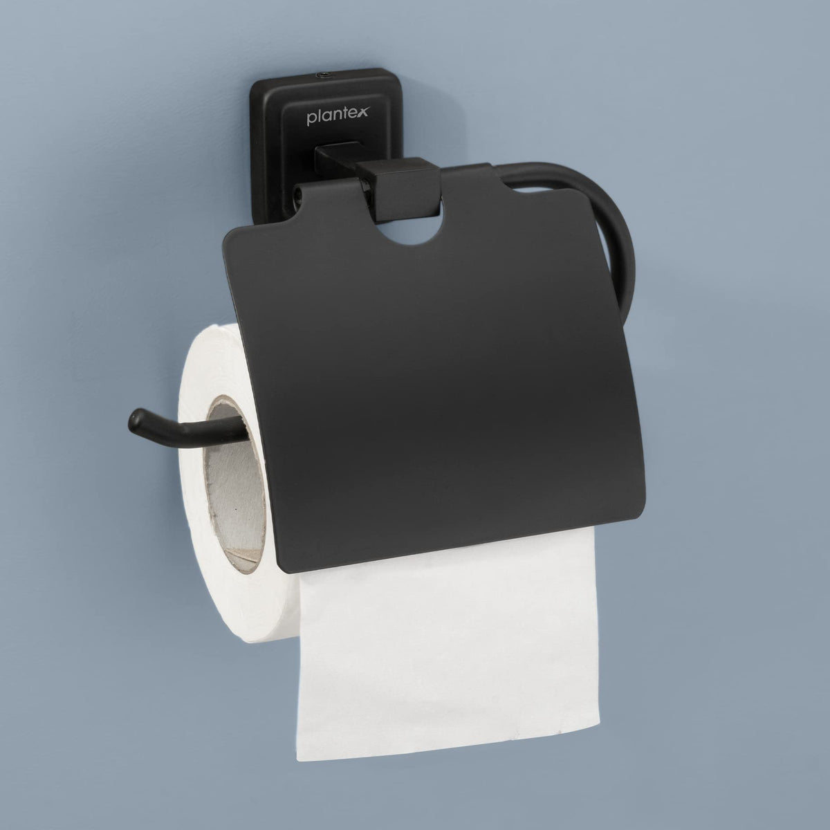 Plantex 304 Grade Stainless Steel Toilet Paper Holder/Stand for Toilet Paper Roll/Tissue Paper Holder - Decan (Black)