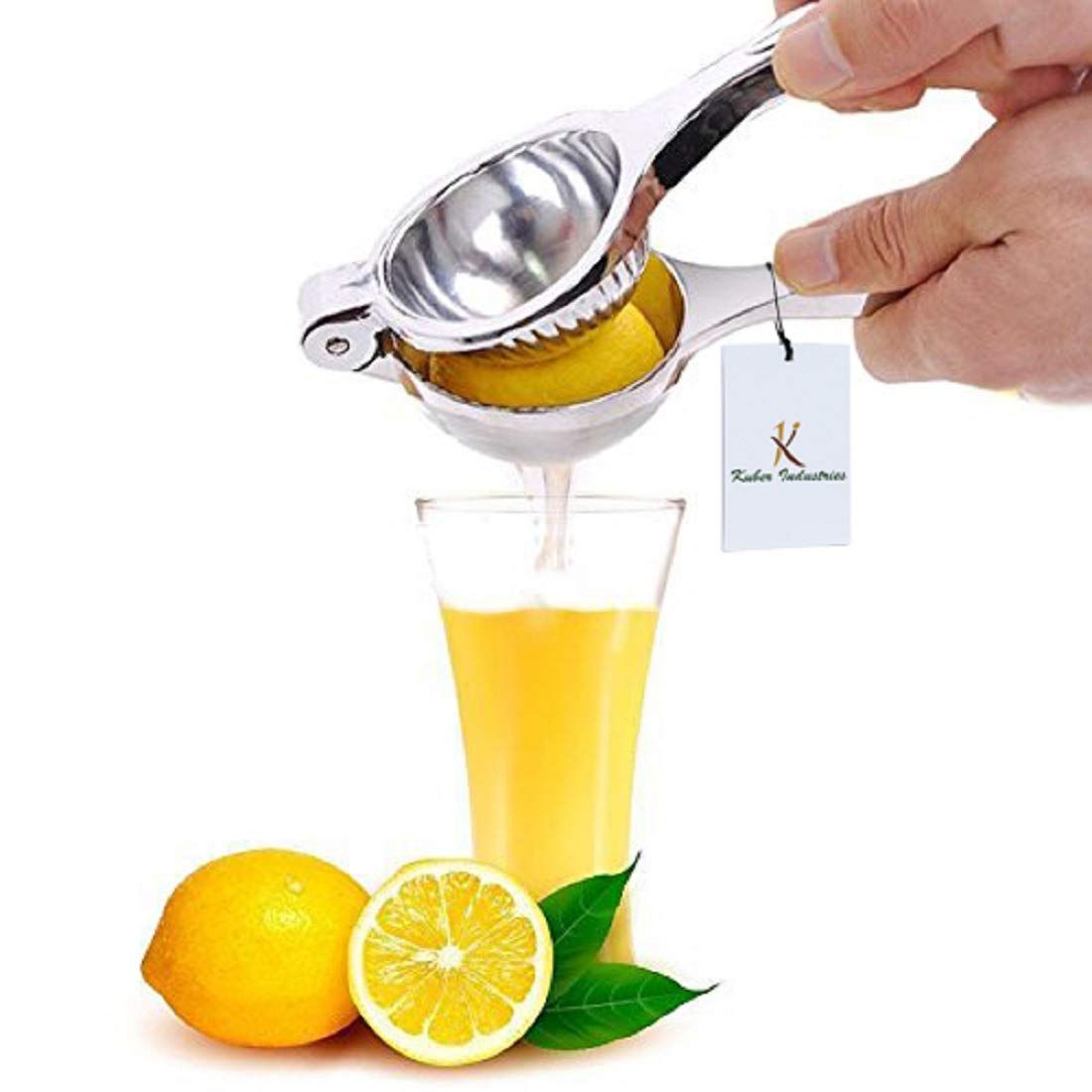 Kuber Industries L11 Stainless Steel Lemon Squeezer with Bottle Opener, Multicolor