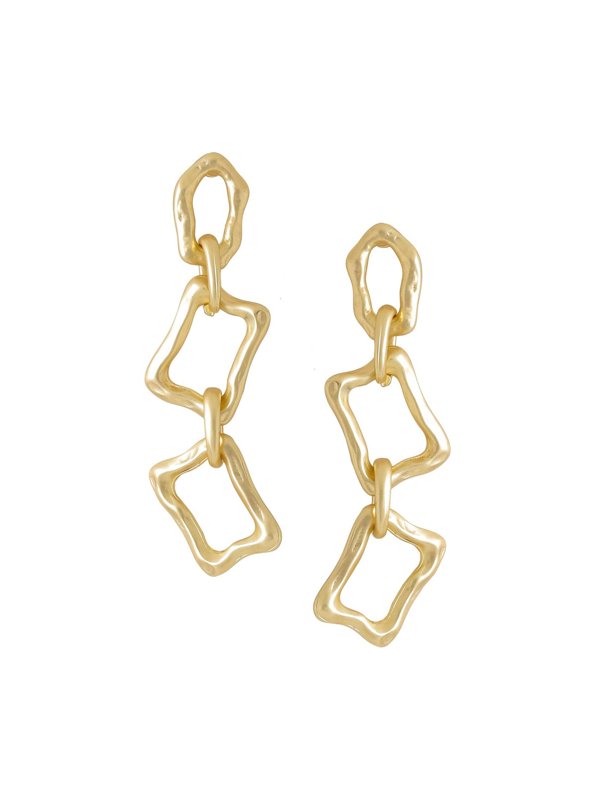 Yellow Chimes Earrings for Women and Girls Fashion Golden Dangler | Gold Plated Geometric Shaped Western Style Danglers Earrings | Birthday Gift for Girls & Women Anniversary Gift for Wife