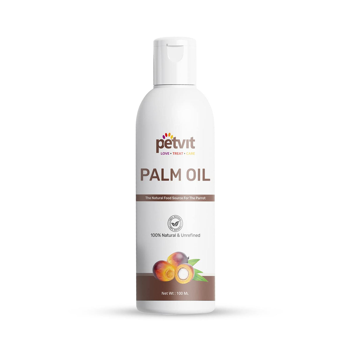 Petvit Palm Oil for Birds | Feather Colour and Condition | Vitamin A and Antioxidants | Supports Skin Health and Heart Function | Suitable for All Bird Species - 100ml