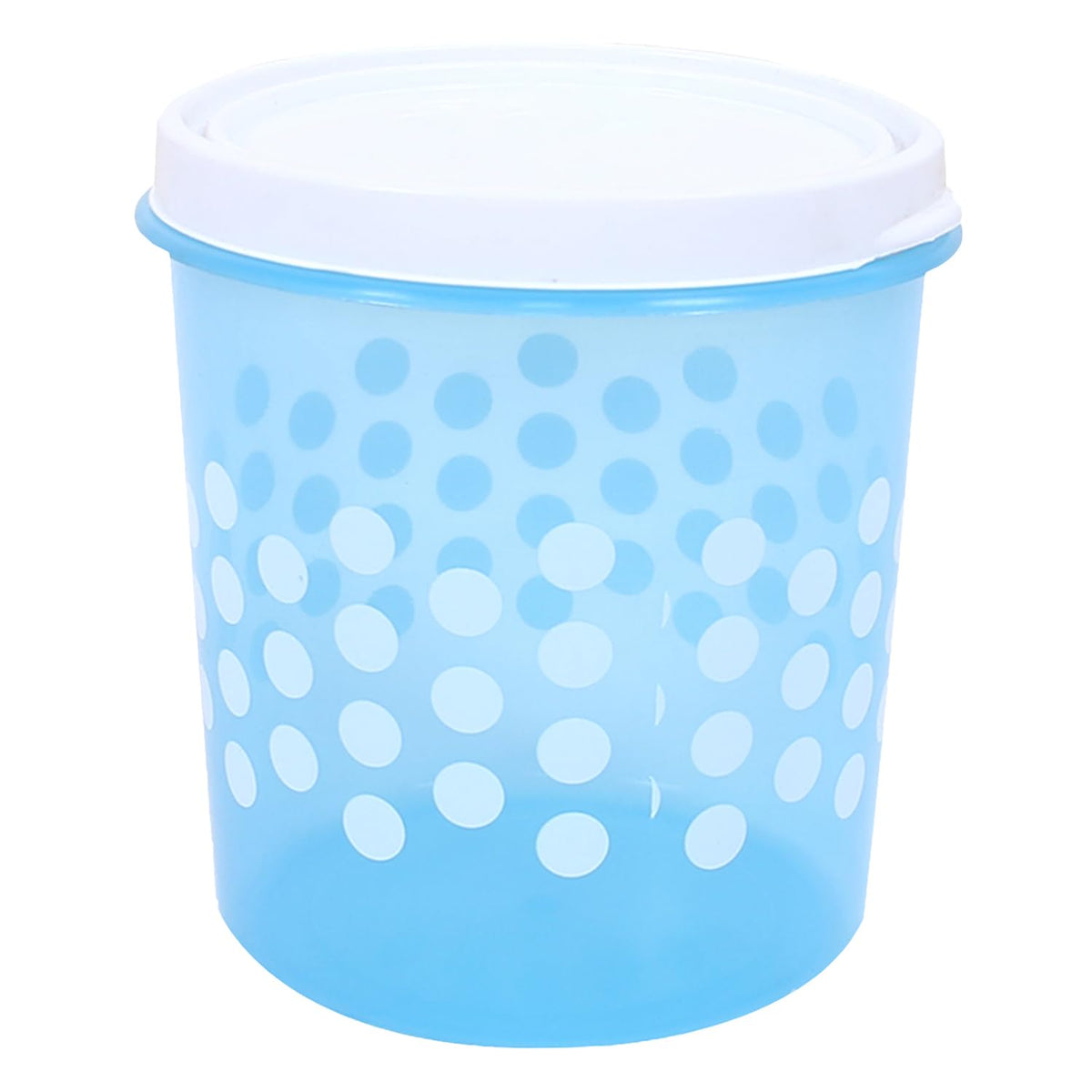 Kuber Industries Container | Plastic Container for Kitchen | Food Storage Container for Kitchen | Dot Printed Storage Containers | 5 Litre | Conti 105 | Sky Blue