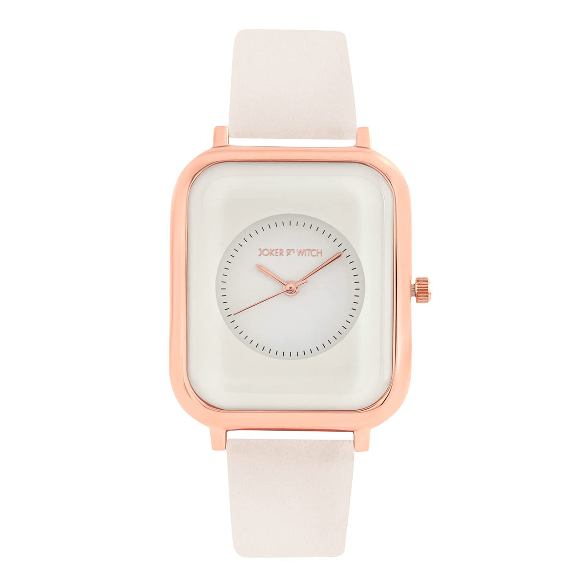 Joker & Witch Utopia All White PU Strap Watch