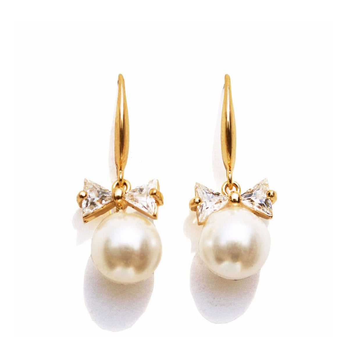 Joker & Witch Elegant Bow Pearl hoop for Women