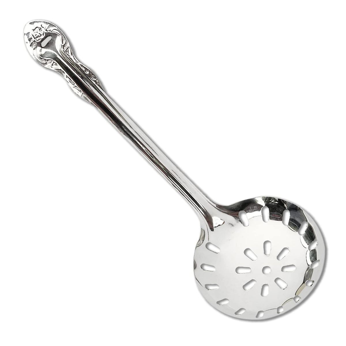 Kuber Industries Stainless Steel Professional Skimmer|Jhar|Kitchen Utensil Cooking Strainer, (Silver)