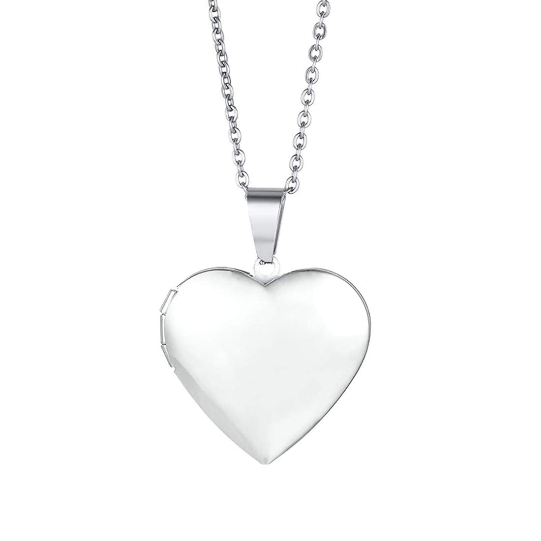 Yellow Chimes Pendant for Women Silver Plated Openable Heart Photo Frame Locket Gift Jewelry Pendant Necklace for Men and Women.