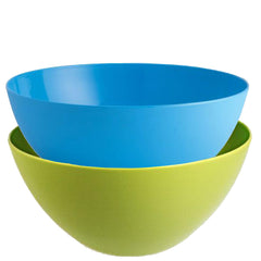 Kuber Industries Plastic Microwave Safe Mixing Bowl Set CTKTC037571 - 1000 ml, 3 Pieces (Assorted Colour)