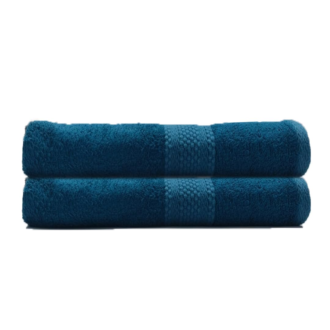 BePlush 450 GSM Bamboo Towel | Ultra Soft, Absorbent, & Quick Dry Towels for Gym, Travel (Hand Towel, Aqua Marine Blue, Pack of 2)