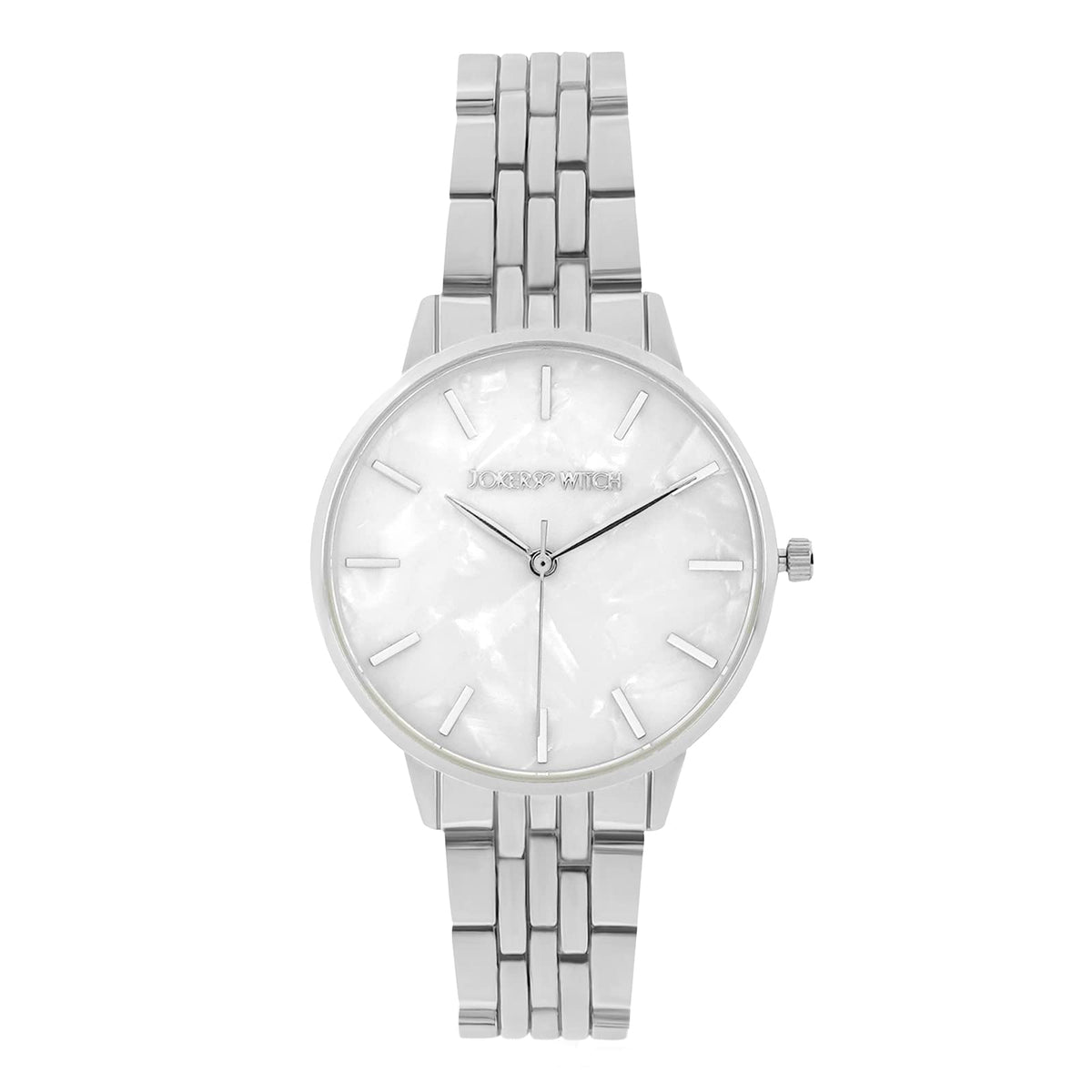 Joker & Witch Mini Nebula White Dial Silver Watch