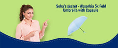 ABSORBIA Unisex 3X Folding Umbrella Dark Green and Straight Umbrella Navy Blue (Pack of 2), For Rain & Sun Protection and also windproof | Double Layer Folding Portable Umbrella with Cover