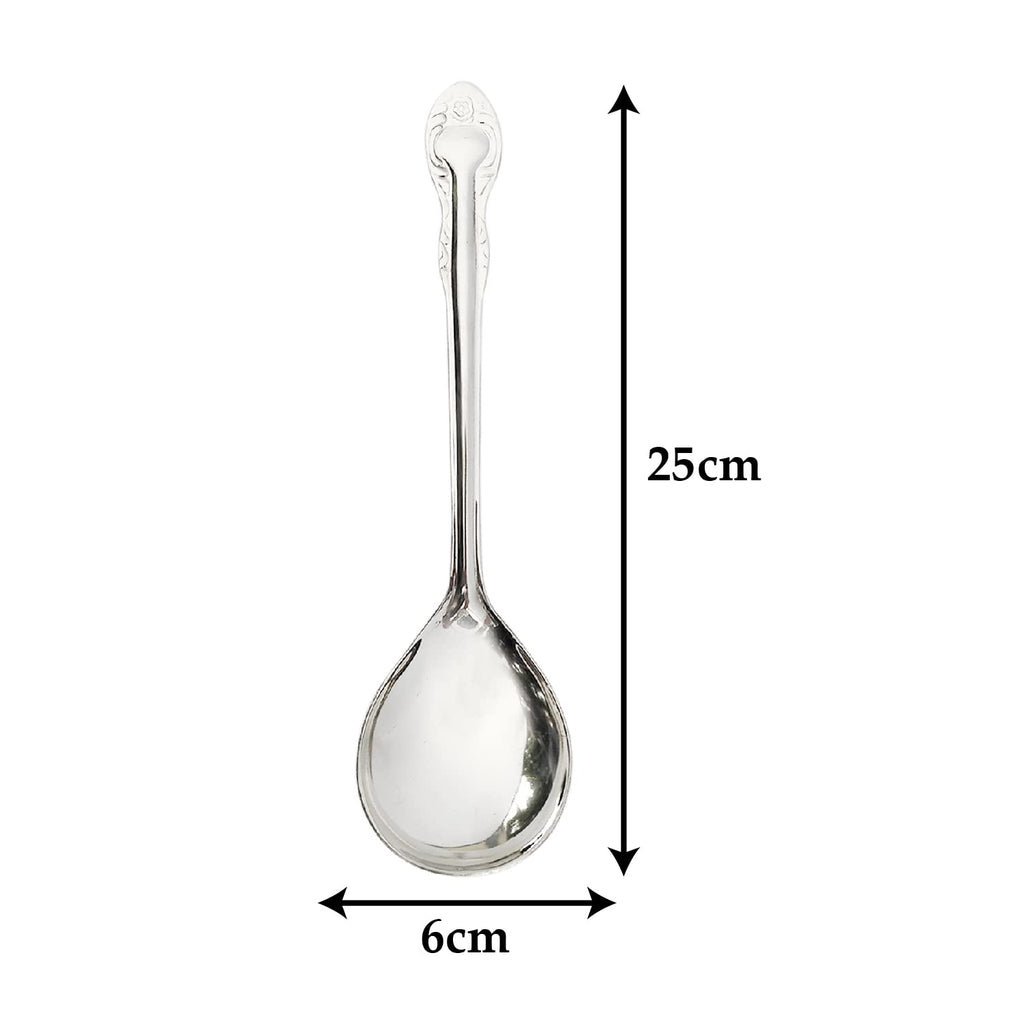 Kuber Industries Stainless Steel Solid Spoon|Chamcha for Cooking ...