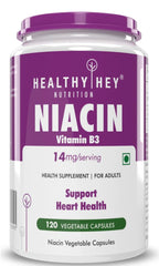 HealthyHey Nutrition Niacin Vitamin B3 120 Veg. Capsules