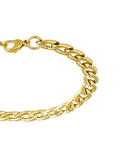 Yellow Chimes Elegant Latest Fashion Stainless Steel Gold Plated Chain Bracelet for Men and Boys