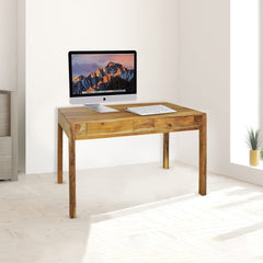 USHA SHRIRAM Computer Table with Drawer Storage | Computer Table for Home (115x55x76 cm) | Premium Sheesham Wood | Durable and Long Lasting | Centre Table (Normal Finish)