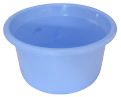 Kuber Industries 3 Pieces Plastic Tub, Dustbin & Stool Set (Blue)