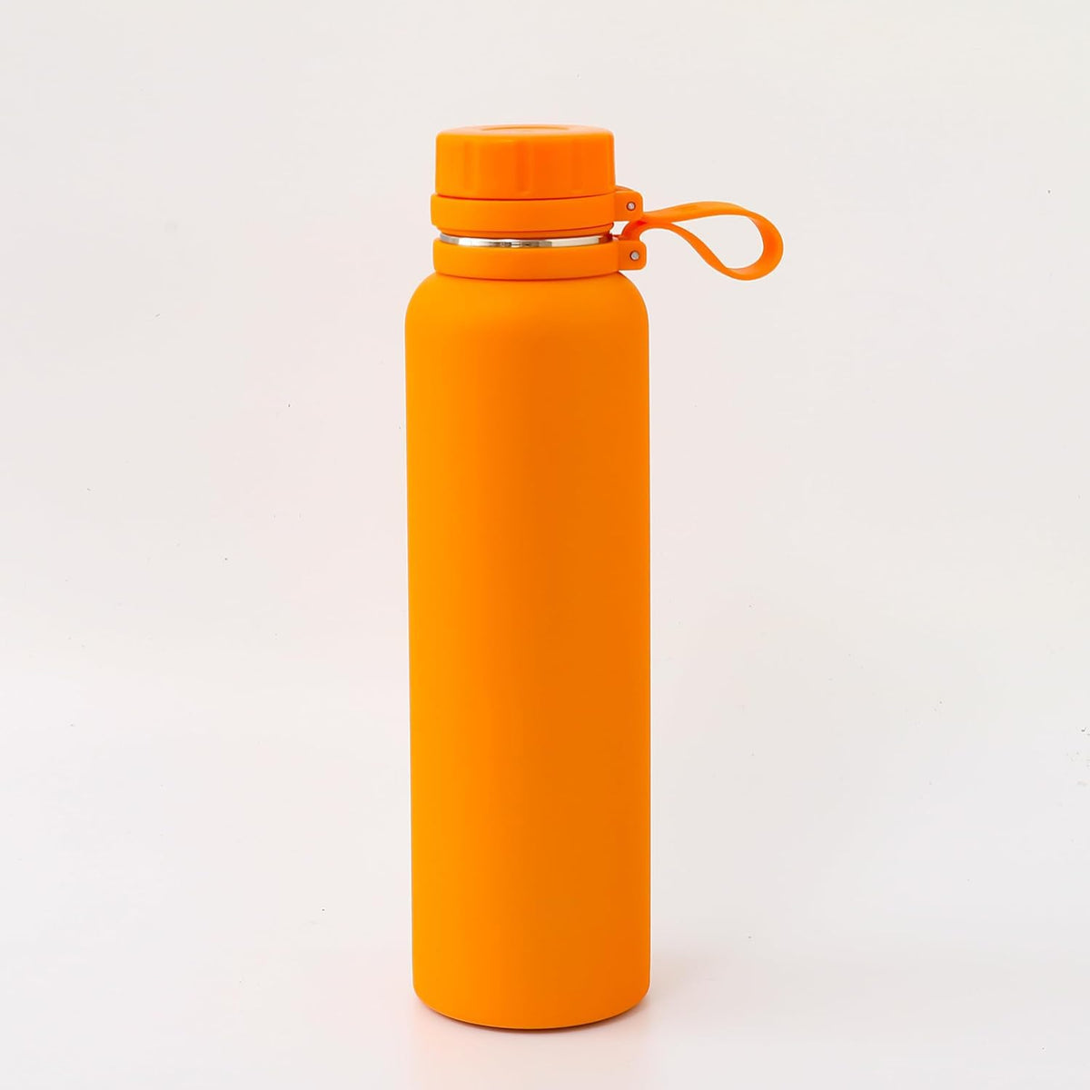 Homestic Water Bottle | Vacuum Insulated Travel Bottle | Hot & Cold Water Bottle | Water Bottle with Handle | Thermos Flask for Gym Bottle | MYZ-230803B | 1100 ML | Orange