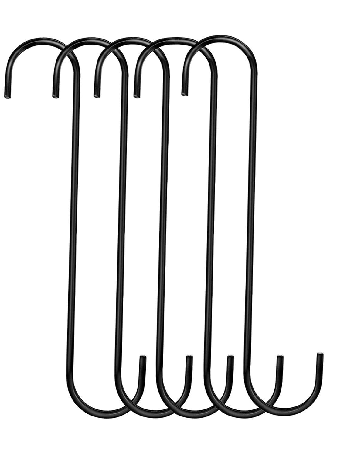 Plantex 10 inch Hooks for Hanging Plants/Extension Hook for Hanging Plant/Tree Branch/Bird Feeder/Pots Indoor/Outdoor - S Hook (Pack of 20)