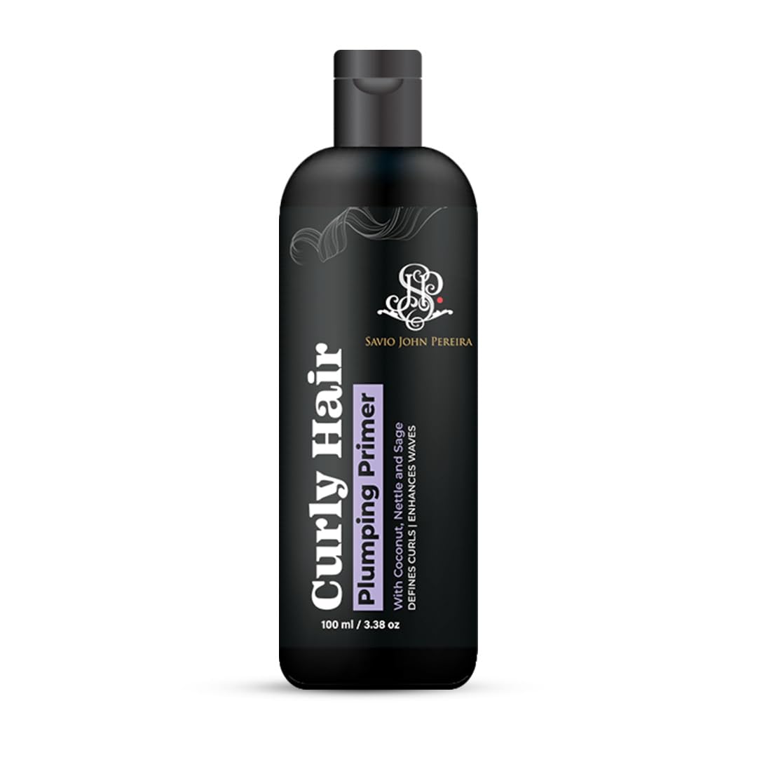 Curly Hair Plumping Primer - Enhance Natural Curls, Add Volume, and Minimize Frizz By Savio John Pereira - 100ml