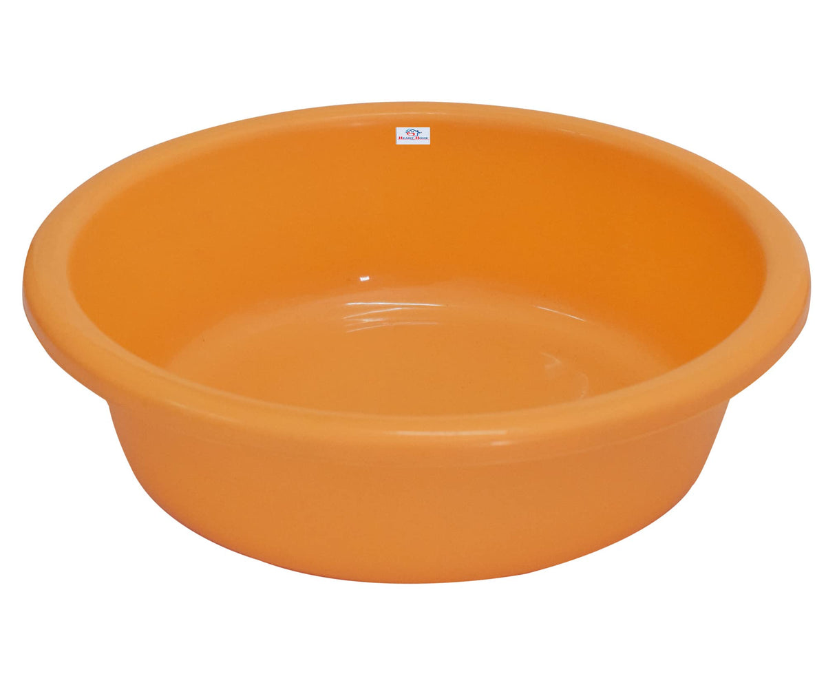 Heart Home Multiuses Unbreakable Plastic Knead Dough Basket/Basin Bowl For Home & Kitchen 6 Ltr (Yellow) 52HH3806