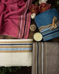 Mush Designer Bamboo Towelset : 1 Bath Towel, 1 Hand Towel, 1 Face Towel |Ultra Soft, Absorbent & Quick Dry Towelset (Royal Beige, 3 PCS Set)