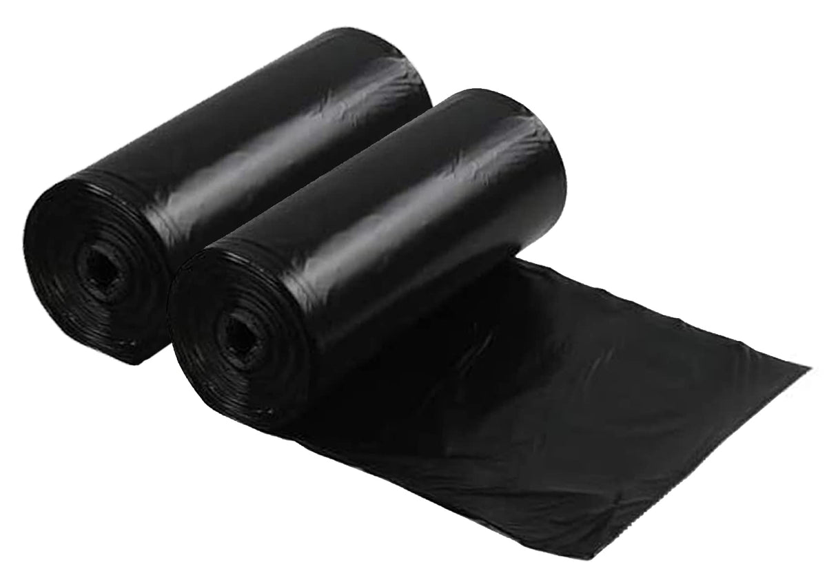 Kuber Industries Small 60 Biodegradable Garbage Bags, Dustbin Bags, Trash Bags For Kitchen, Office, Warehouse, Pantry or Washroom, 17x19 Inches (Black)-HS41KUBMART24002