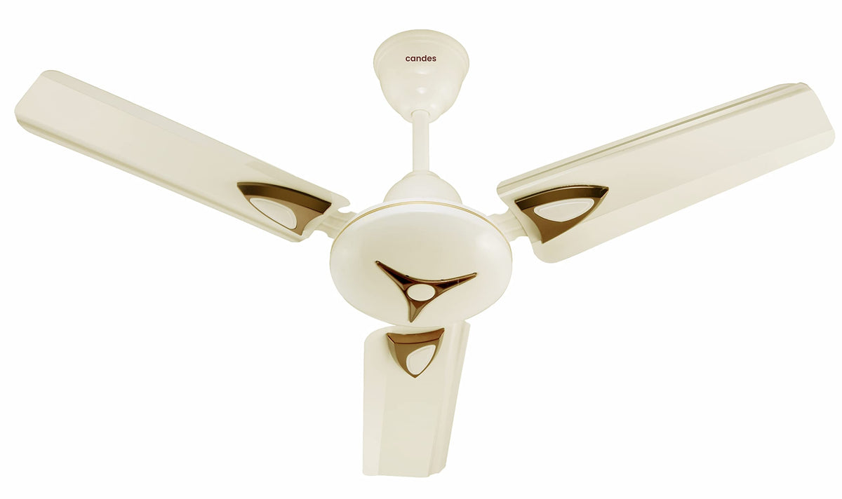Candes Amaze 900mm /36 inch High Speed Anti-dust Decorative 5 Star Rated Ceiling Fan 440 RPM with 2 Years Warranty (Pack of 1, Ivory)
