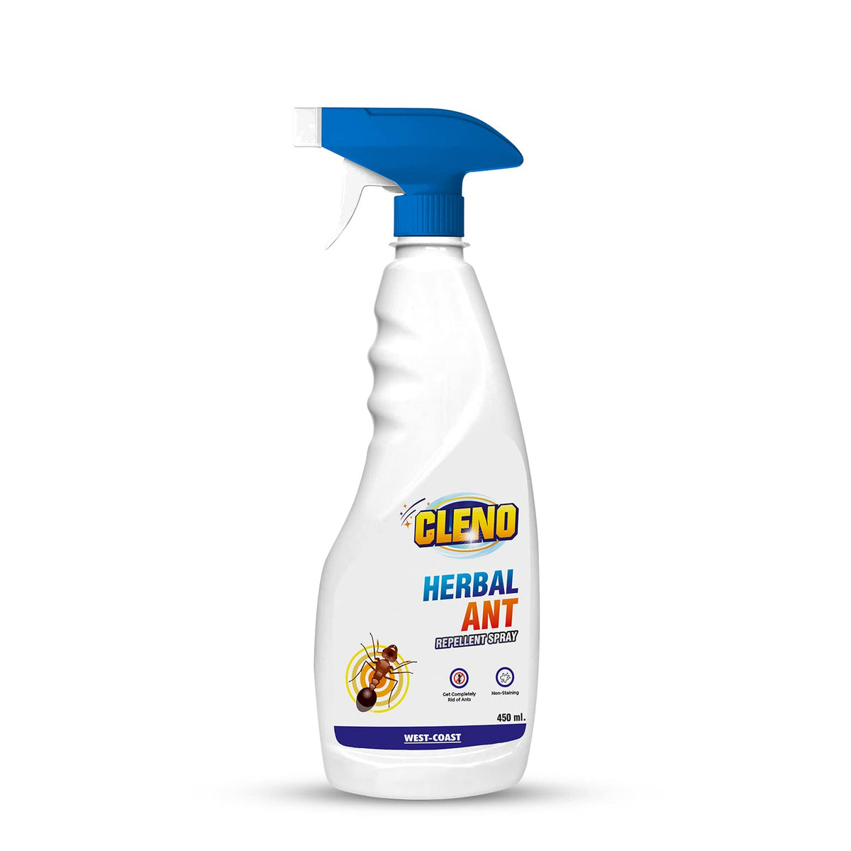 Cleno Herbal Ant Repellent Spray|Kills and Repels Ants, Roaches, Fleas and More - 450 ml (Ready to Use)
