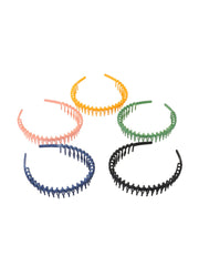 Yellow Chimes Hair Bands for Girls & Women Hair Accessories for Women 5 Pcs Combo Multicolor Hairband for Women Head Band Zigzag Hairband for Women Birthday Gift for Women & Girls