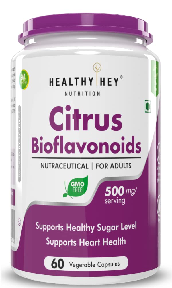 HealthyHey Nutrition Citrus Bioflavonoids - 500mg per serving - 60 Vegetable Capsules