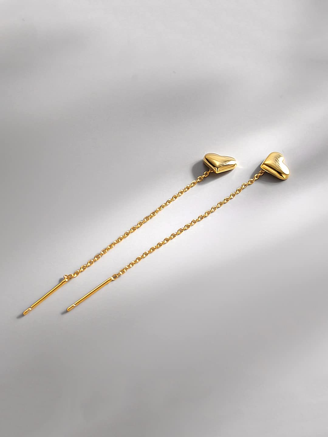 Long Gold Chain Earrings | Gold Earrings | Gold Designer Earrings