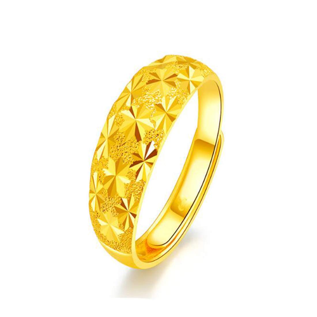 Yellow Chimes Stylish Star Design Gold Plated Adjustable Rings for Men and Boy's