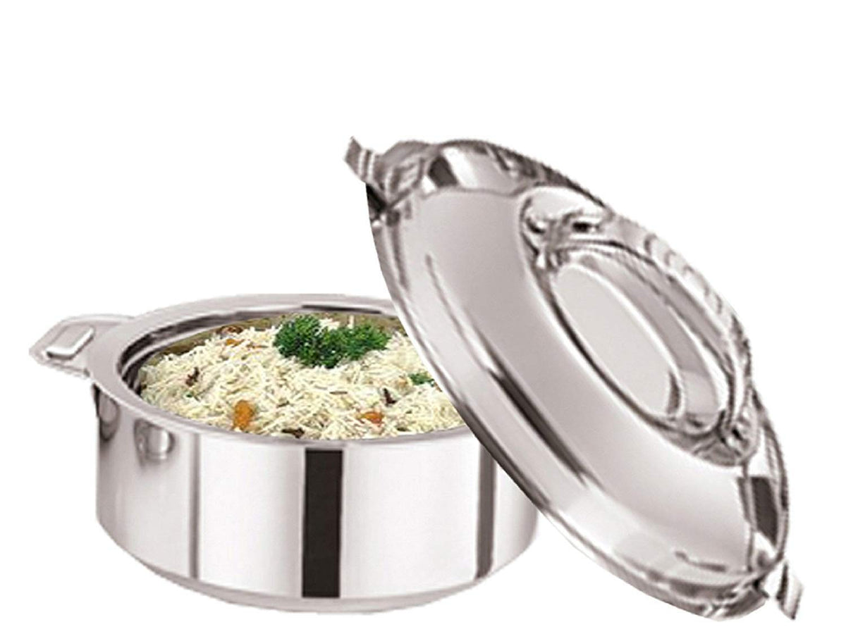 Kuber Industries Casserole/ Box/chapati Container/hot case in Stainless Steel 10000 ml -CTKTC6042