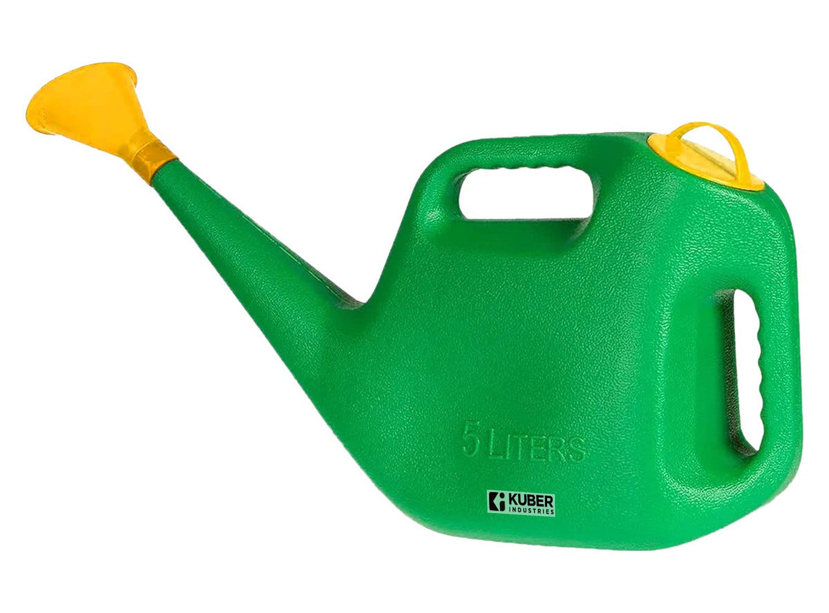 Kuber Industries Watering Can for Plants|Watering Can with Sprayer|Durable and Tough|Plant Watering Can|Watering Can for Plants 5 Litre (Green)