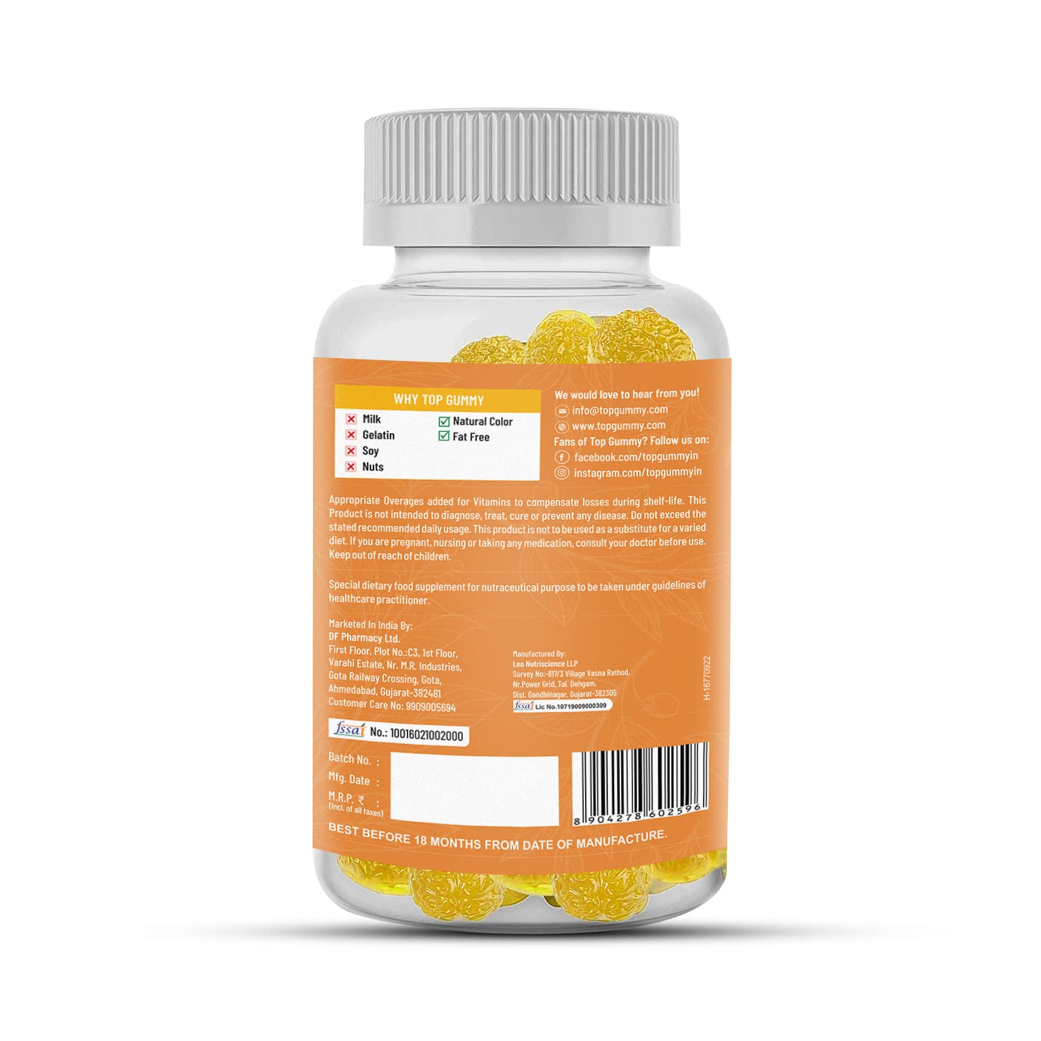 Top Gummy Vitamin D3 + K2 Gummies with Mixed Fruit Flavour| Supports ...