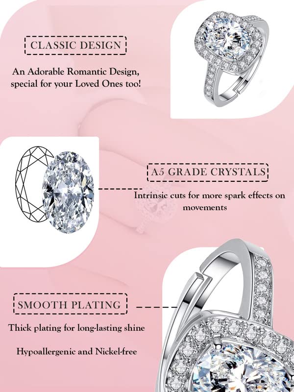 Elegant and Feminine Crystal Bow Ring for Women