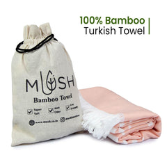 Mush 100% Bamboo Large Bath Towel | Ultra Soft, Absorbent, Light Weight, & Quick Dry Towel for Travel, Gym, Beach, Pool, and Yoga | 29 x 59 Inches Set of 3