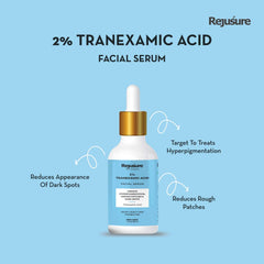 Rejusure Tranexamic Acid 2% Face Serum - Hyperpigmentation | Fade Dark Spots & Uneven Patches - 30ml