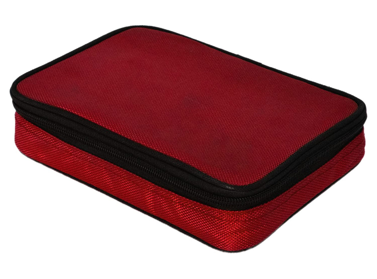 Heart Home Food/Microwave Safe Plastic Lunch Box Set with 2 Small Containers & Cover for School/Office (Blue)-50HH01220