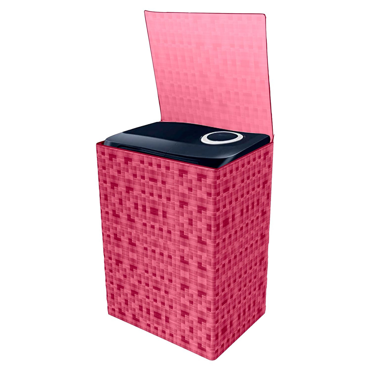 Kuber Industries Washing Machine Cover | Shelf Check Washing Machine Cover | Soft PVC | Top Load Semi-Automatic Washing Machine Cover | Maroon
