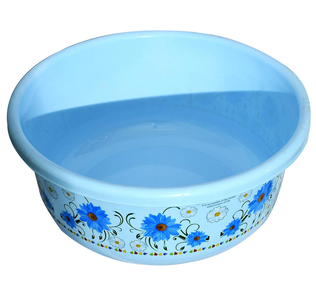 Kuber Industries Unbreakable Plastic Multipurpose Bath Tub/Washing Tub 40 Ltr (Blue) -CTKTC38727