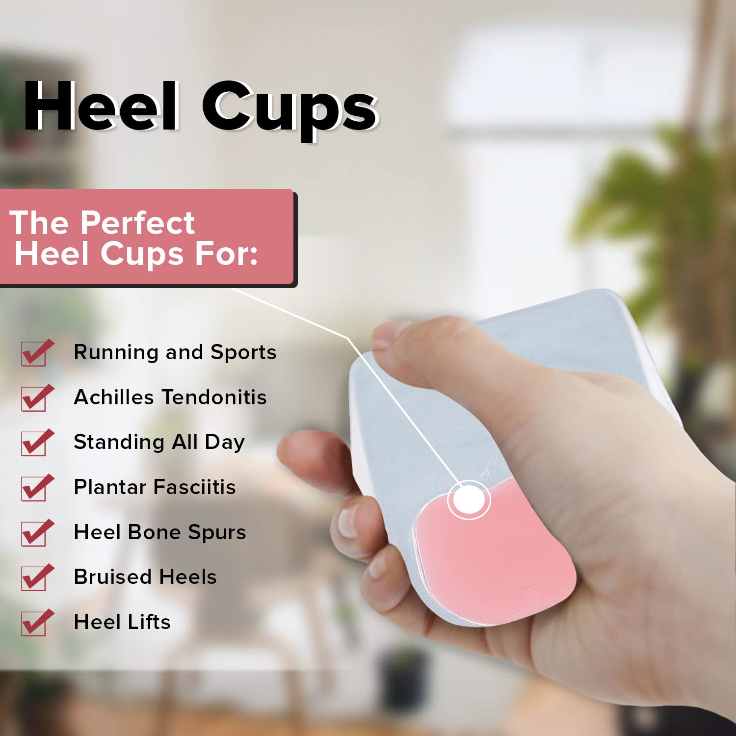 Amazon.com: KidSole Sport Traction Shock Absorbing Lightweight Gel Heel  Cups for Kid's with Sensitive Heels, Heel Spurs, Plantar Fasciitis, or  Ankle Pain (2 Pairs, 4 Single Heelcups) (Teen Size 7.5-9) : Health &  Household