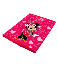 Kuber Industries Disney Minnie Print Non Woven Fabric Foldable Laundry Organiser With Lid & Handles (Set Of 2, Pink)-KUBMART16287