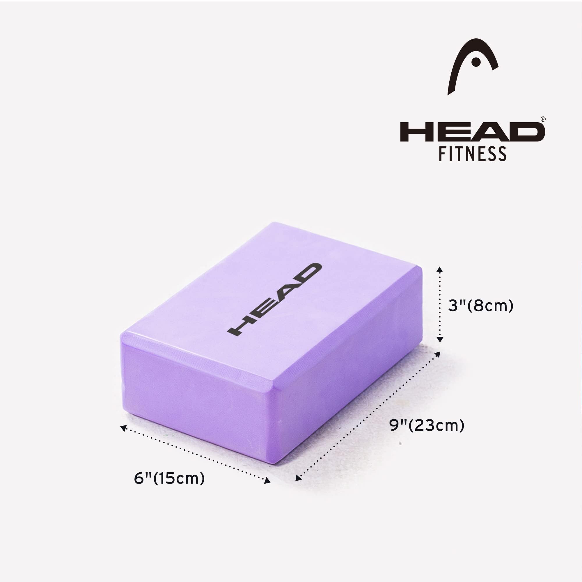 HEAD Yoga Block (Pack of 2) - High Density Foam