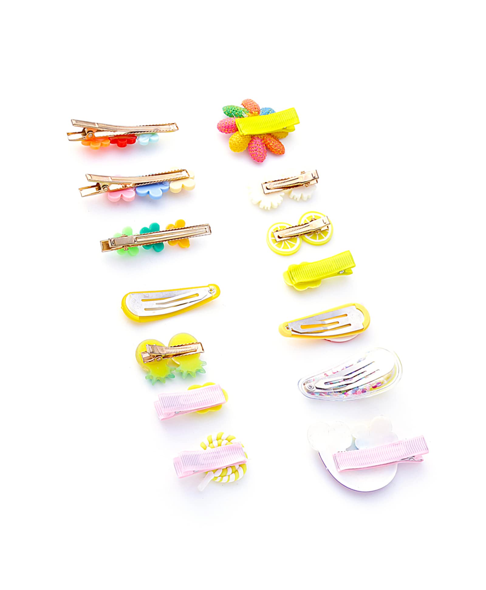 Melbees by Yellow Chimes Hair Clips for Girls Kids Hair Clip Hair Accessories For Girls Cute Characters Pretty Tiny Hair Clips for Baby Girls 14 Pcs Multicolor Alligator Clips for Hair Baby Hair Clips For Kids Toddlers