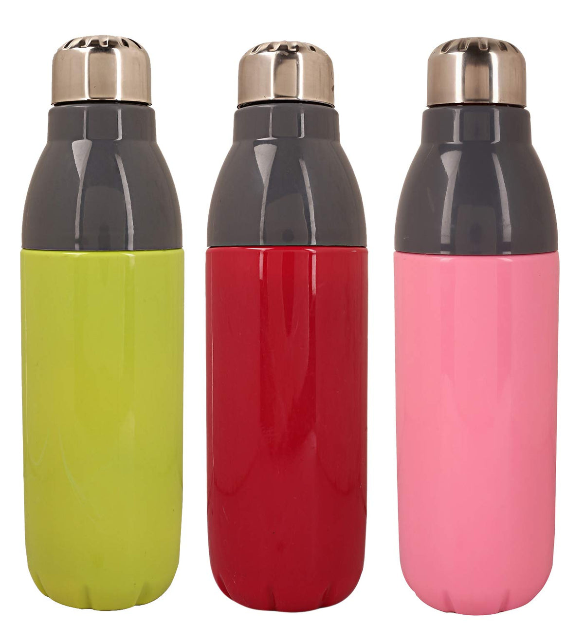 Kuber Industries 3 Piece Plastic Insulated Campus Water Bottle