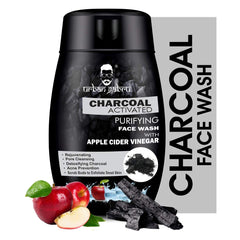 UrbanGabru Activated Charcoal Face Wash for Men | Facial Scrub Charcoal Face Wash with Apple Cider Vinegar for Pimple, Acne Control & Clear Glowing Skin (120 gm) | Deep Pore Cleaning | All Skin Types