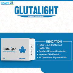 Glutalight Skin Lightening Soap For Reduce Freckles, Age Marks, Acne Spots - 75gm - Pack of 2 (Pack of 10)
