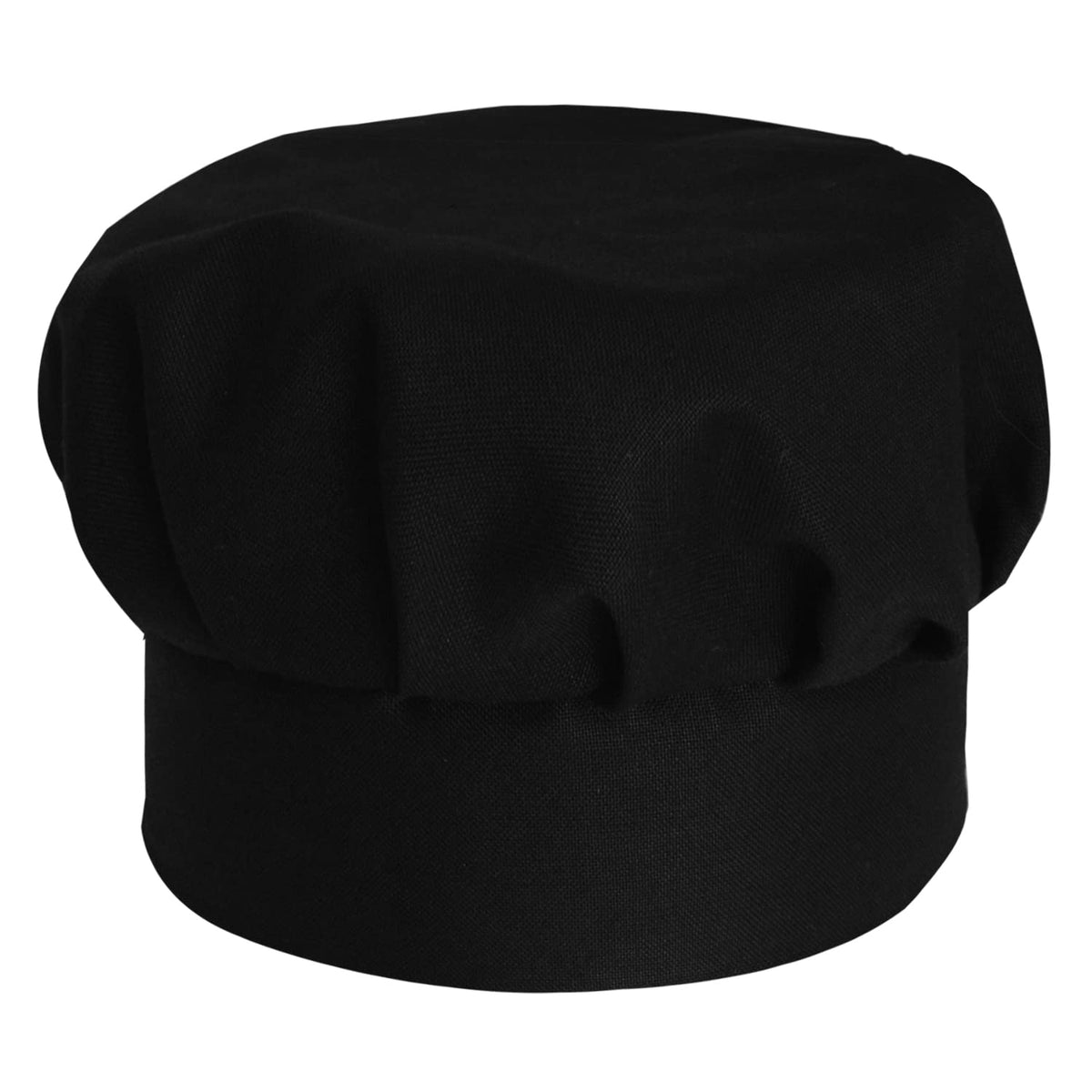 Kuber Industries Cotton Cooking Chef Cap (Black)-50KM01041